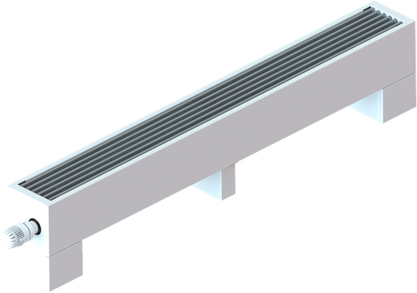 Изображение товара Конвектор напольный Новатерм НТ-Н-14/19/250 (корпус белый/решетка алюминий)