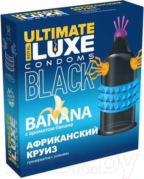 Изображение товара Презервативы LUXE Black Ultimate Африканский Круиз Банан / 4715lux