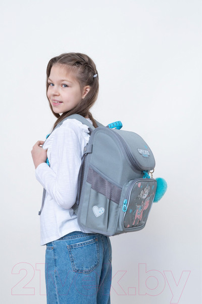 Изображение товара Школьный рюкзак Grizzly RAl-294-4 (серый)