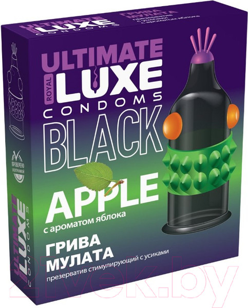 Изображение товара Презервативы LUXE Black Ultimate Грива Мулата Яблоко / 4708lux