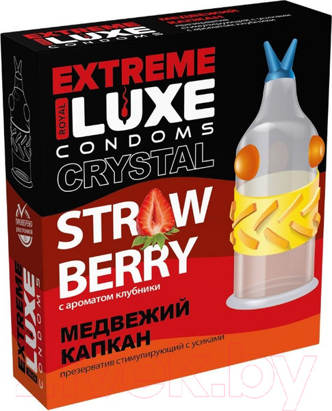 Изображение товара Презервативы LUXE Extreme Медвежий Капкан Клубника / 5217lux