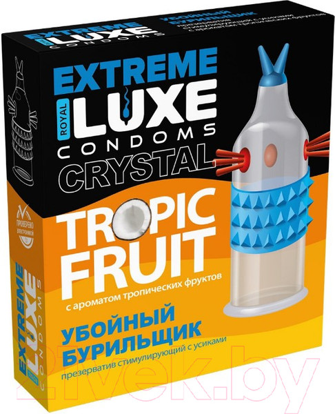 Изображение товара Презервативы LUXE Extreme Убойный Бурильщик Тропические фрукты / 4654lux