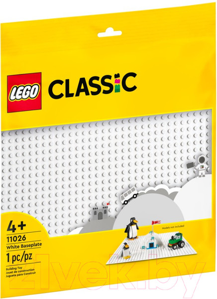 Изображение товара Элемент конструктора Lego Classic Белая базовая пластина 11026