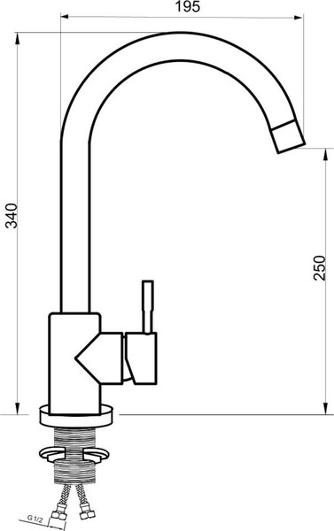 Изображение товара Смеситель РМС SUS124BL-017F