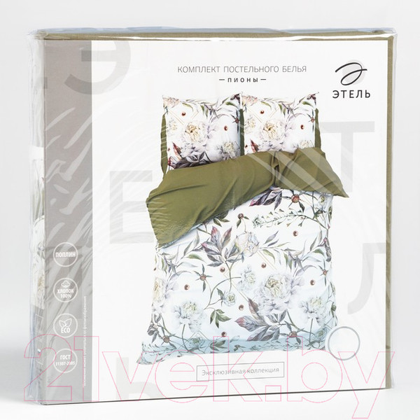 Изображение товара Комплект постельного белья Этель Пионы 2 сп / 7674481