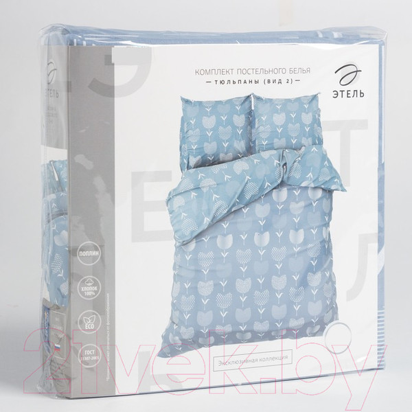 Изображение товара Комплект постельного белья Этель Тюльпаны Евро / 7534037