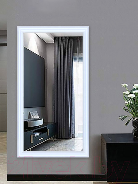 Изображение товара Зеркало Декарт Настенное в раме 8Л0572 (белый)