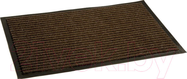 Изображение товара Коврик грязезащитный Kovroff Стандарт ребристый 50x80 / 20203 (коричневый)