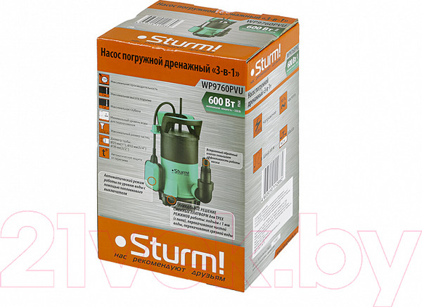 Изображение товара Дренажный насос Sturm! WP9760PVU