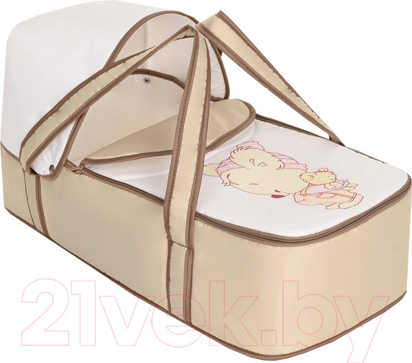 Изображение товара Люлька-переноска Bambola Мишка-Малышка / 7686 (бежевый/белый)