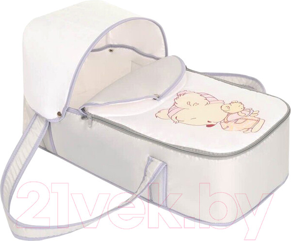 Изображение товара Люлька-переноска Bambola Мишка-Малышка / 7693 (серый/белый)
