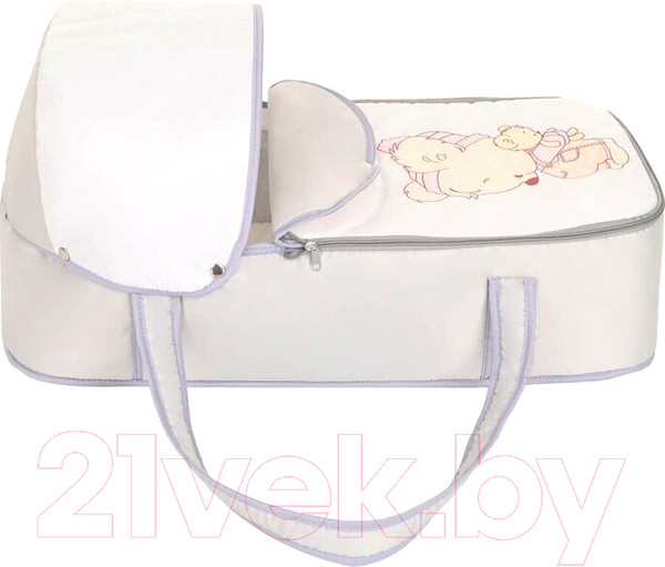 Изображение товара Люлька-переноска Bambola Мишка-Малышка / 7693 (серый/белый)