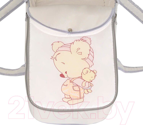Изображение товара Люлька-переноска Bambola Мишка-Малышка / 7693 (серый/белый)