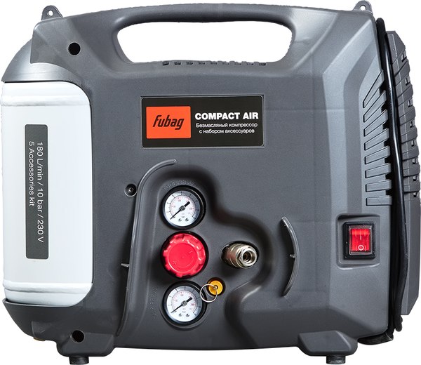 Изображение товара Воздушный компрессор Fubag Compact Air 6412320 (5 предметов)