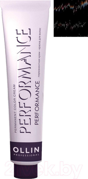 Изображение товара Крем-краска для волос Ollin Professional Performance Permanent Color Cream 6/77 (60мл, темно-русый интенсивно-коричневый)