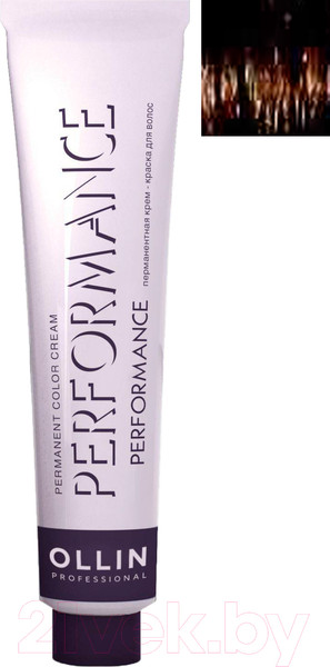 Изображение товара Крем-краска для волос Ollin Professional Performance Permanent Color Cream 8/72 (60мл, светло-русый коричнево-фиолетовый)