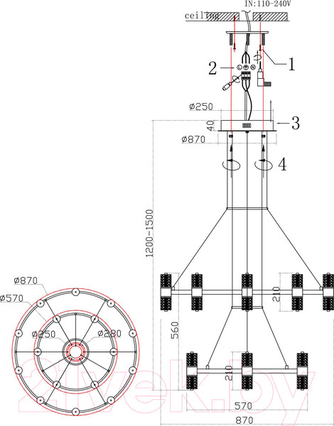Изображение товара Люстра ST Luce SL6007.203.32