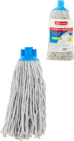 Изображение товара Моп для швабры OfficeClean Professional Веревочный хлопок ворс (28см, 200г)
