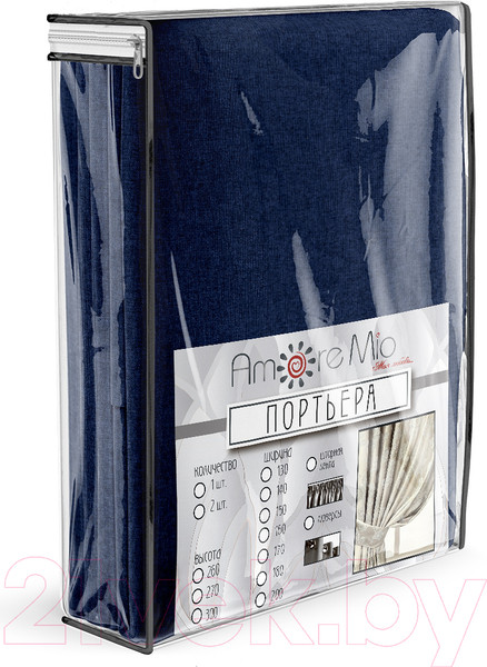 Изображение товара Штора Amore Mio RR 2014-35 200x270 / 20627 (синий)