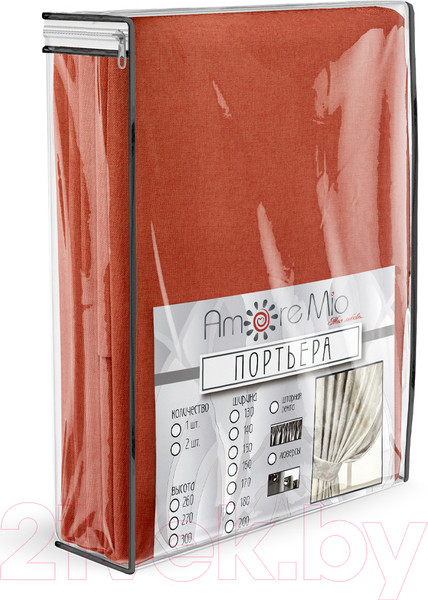 Изображение товара Штора Amore Mio RR 2014-11 200x270 / 20624 (терракотовый)