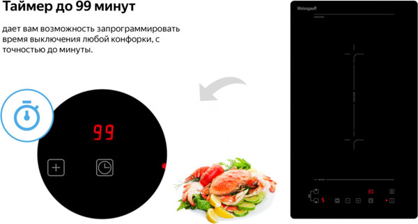 Изображение товара Индукционная варочная панель Weissgauff HI 32 BFZC