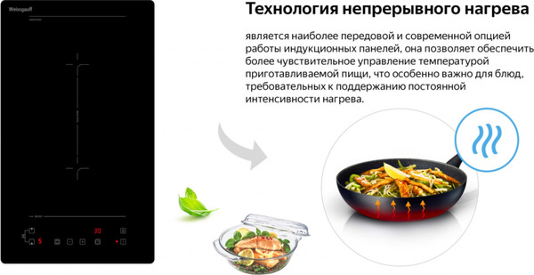 Изображение товара Индукционная варочная панель Weissgauff HI 32 BFZC