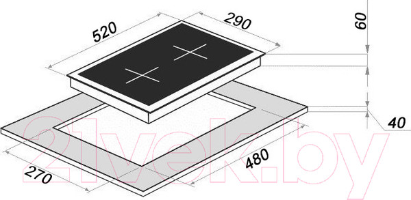 Изображение товара Газовая варочная панель Grand & Germes HFG-30WH-CA
