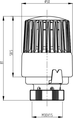 Изображение товара Головка термостатическая AV Engineering AVE297-01