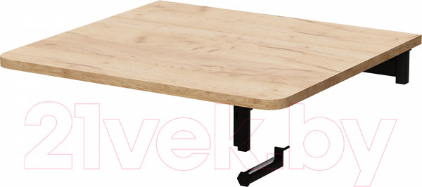 Изображение товара Стол-книга Millwood Мини-книжка 162-525x600x200 (дуб золотой крафт/металл черный)