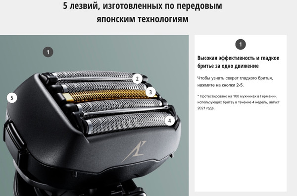 Изображение товара Электробритва Panasonic ES-LV9U-K820