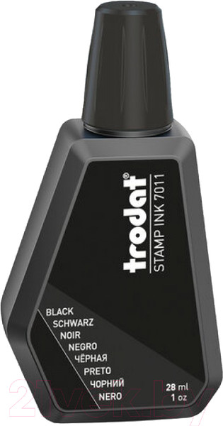 Изображение товара Краска штемпельная Trodat 7011ч (28мл, черный)