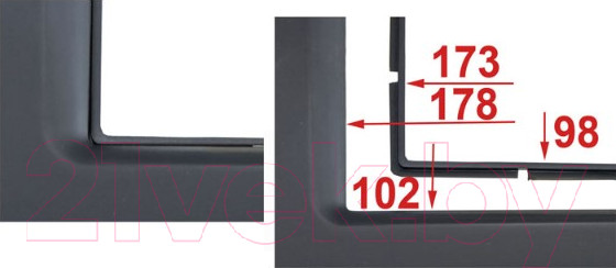 Изображение товара Переходная рамка Incar RUN-FC739