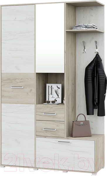 Изображение товара Секция в прихожую Горизонт Мебель Танго-1 (кантри/прованс)