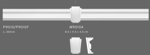 Изображение товара Декоративный элемент Orac Decor M9010A Полудуга для молдинга