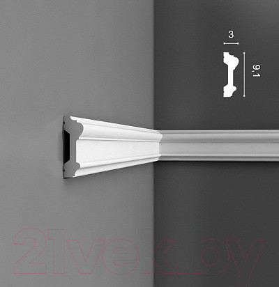 Изображение товара Декоративный элемент Orac Decor Полудуга для молдинга M9010C