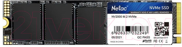 Изображение товара SSD диск Netac NV2000 1TB (NT01NV2000-1T0-E4X)