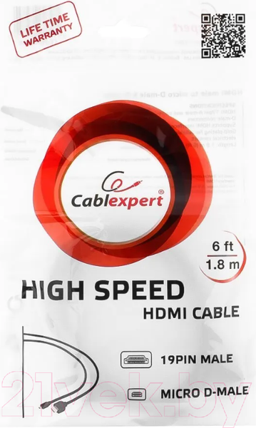 Изображение товара Кабель Gembird CC-HDMID-6 (1.8м)