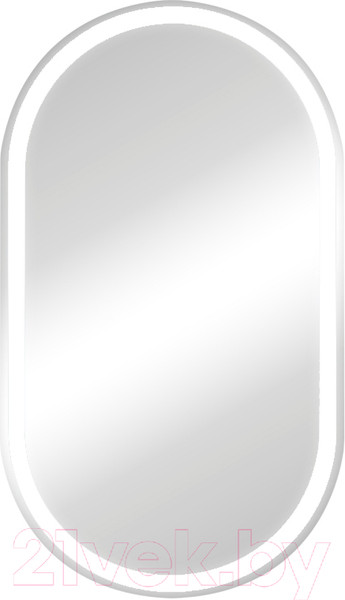 Изображение товара Шкаф с зеркалом для ванной Континент Elmage Black Led 45x80