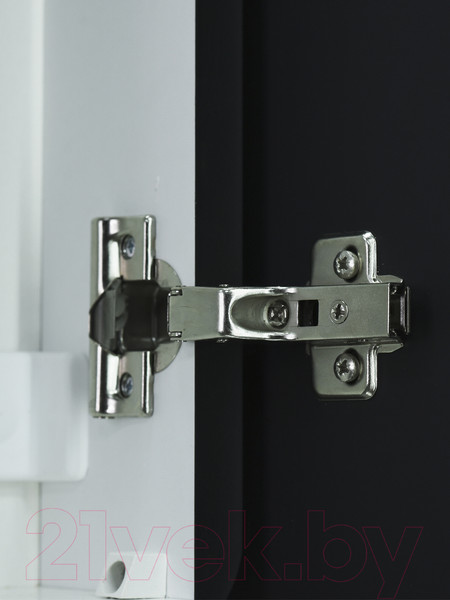 Изображение товара Шкаф с зеркалом для ванной Континент Elmage Black Led 45x80