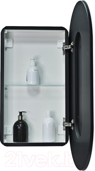 Изображение товара Шкаф с зеркалом для ванной Континент Elmage Black Led 45x80