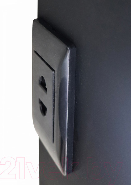 Изображение товара Шкаф с зеркалом для ванной Континент Elmage Black Led 45x80