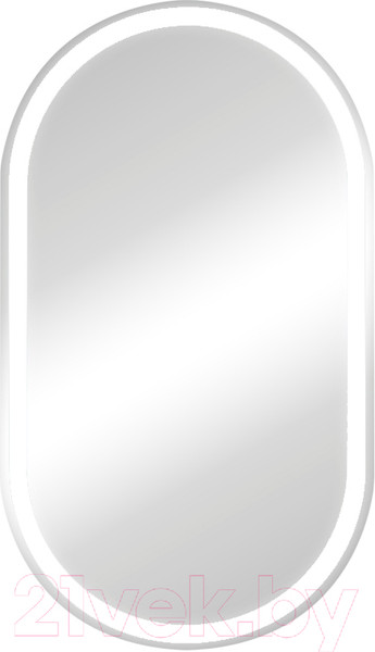 Изображение товара Шкаф с зеркалом для ванной Континент Elmage White Led 45x80