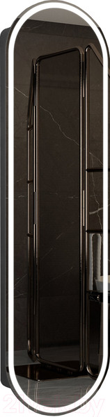 Изображение товара Шкаф с зеркалом для ванной Континент Elmage Black Led 45x160