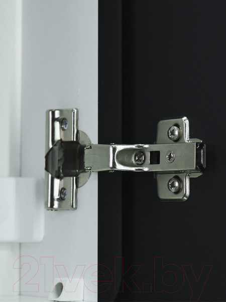 Изображение товара Шкаф с зеркалом для ванной Континент Elmage Black Led 45x160