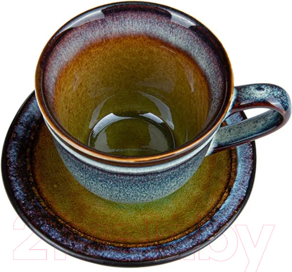 Изображение товара Чашка с блюдцем Corone Verde / фк0728