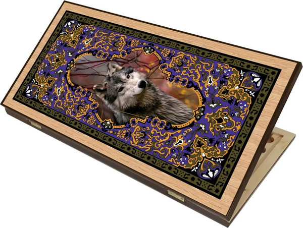 Изображение товара Набор настольных игр Partida Сирия. Волки средние Нарды, шашки / rasvolk50