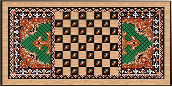 Изображение товара Набор настольных игр Partida Сирия. Зеленые средние Нарды, шашки / rasz50