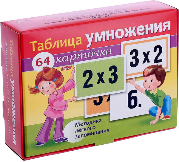 Изображение товара Развивающие карточки Hatber Таблица умножения / НП_19209