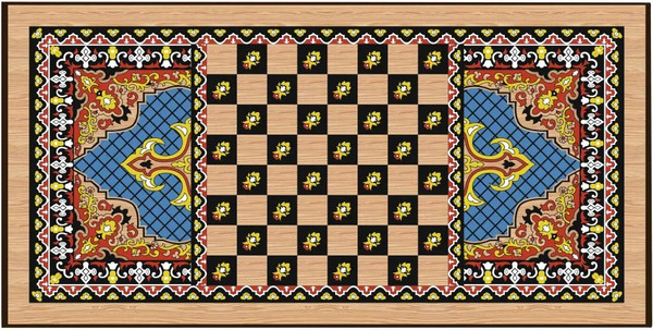 Изображение товара Набор настольных игр Partida Сирия. Голубые средние Нарды, шашки / rasgol50