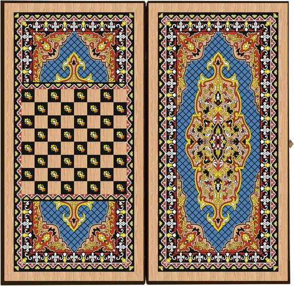 Изображение товара Набор настольных игр Partida Сирия. Голубые средние Нарды, шашки / rasgol50